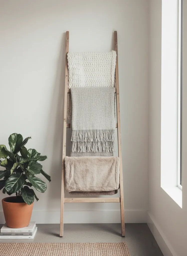 Wooden Quilt Ladder
