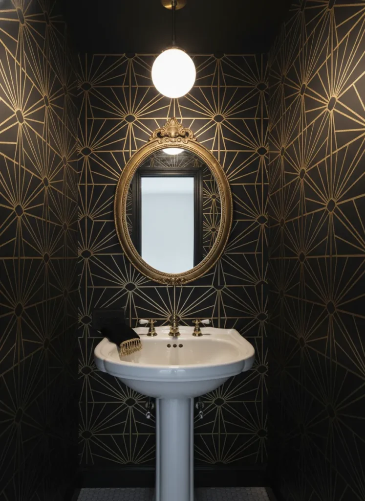 Art Deco Gold Stencil