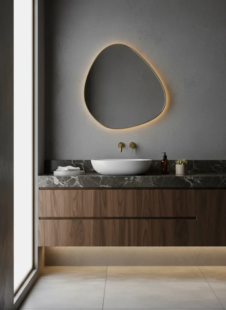 Asymmetrical Pebble Mirrors