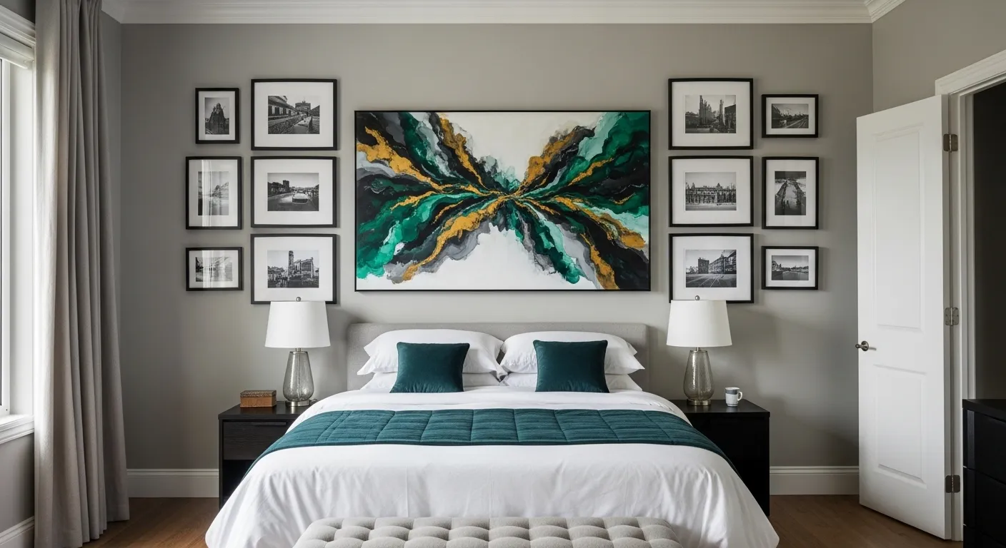 Bedroom Gallery Wall Layout Ideas