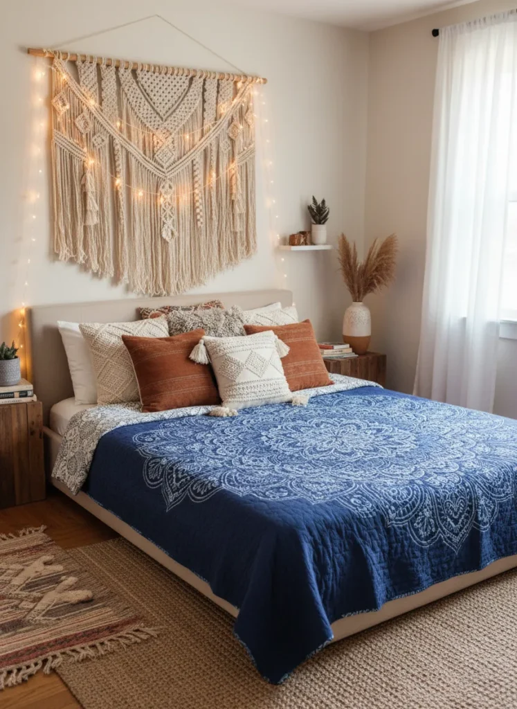 Bohemian Vibe with Indigo Florals