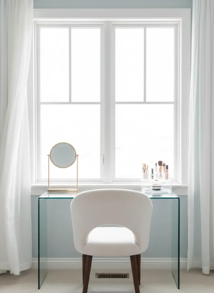 Bright and Airy Window Vanity