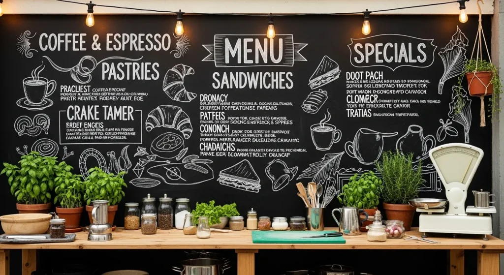 Chalkboard Menu Wall