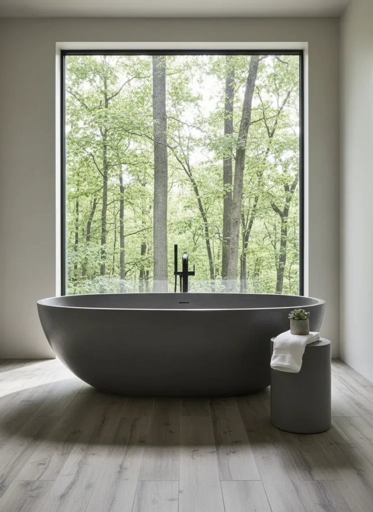 Concrete Soaking Tub