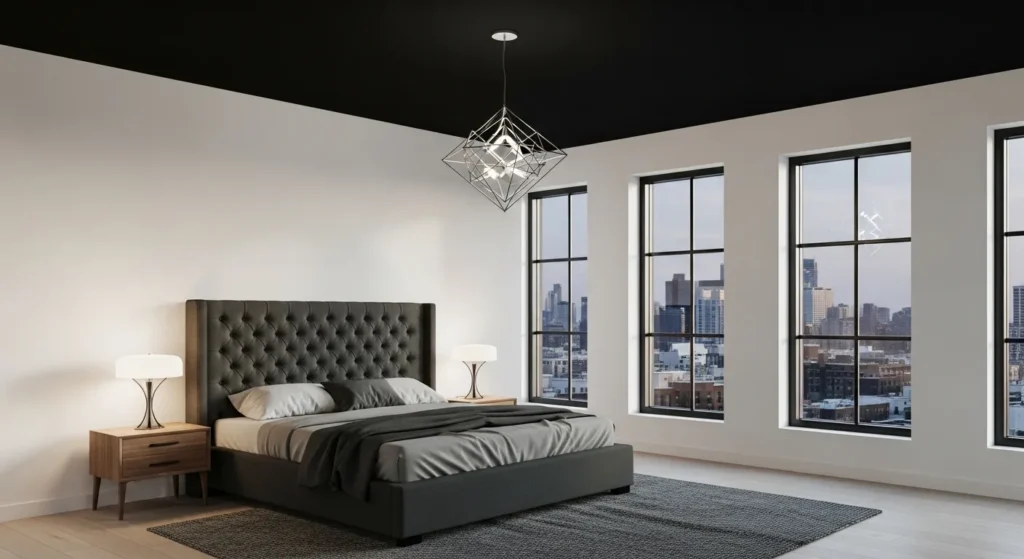 Create a Cocoon Effect with a Black Ceiling