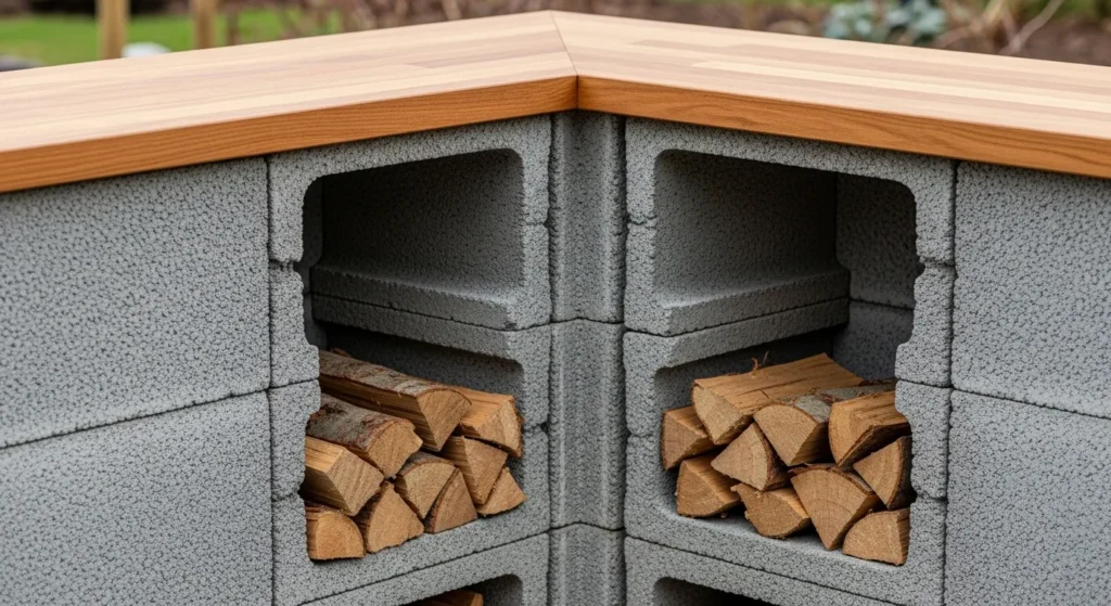 DIY Cinder Block Grill Stand