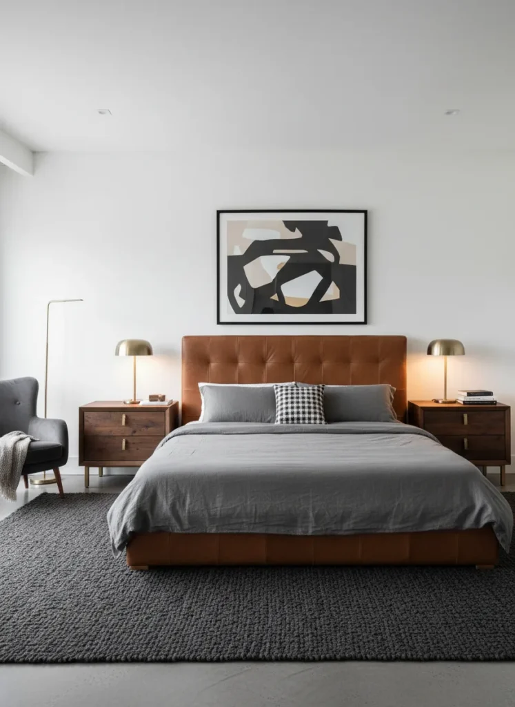 Dark Leather Accents