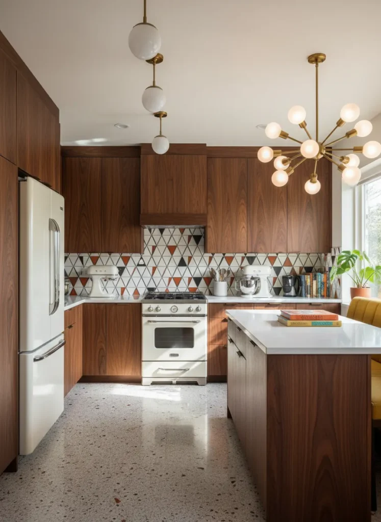 Dark Walnut Mid-Century