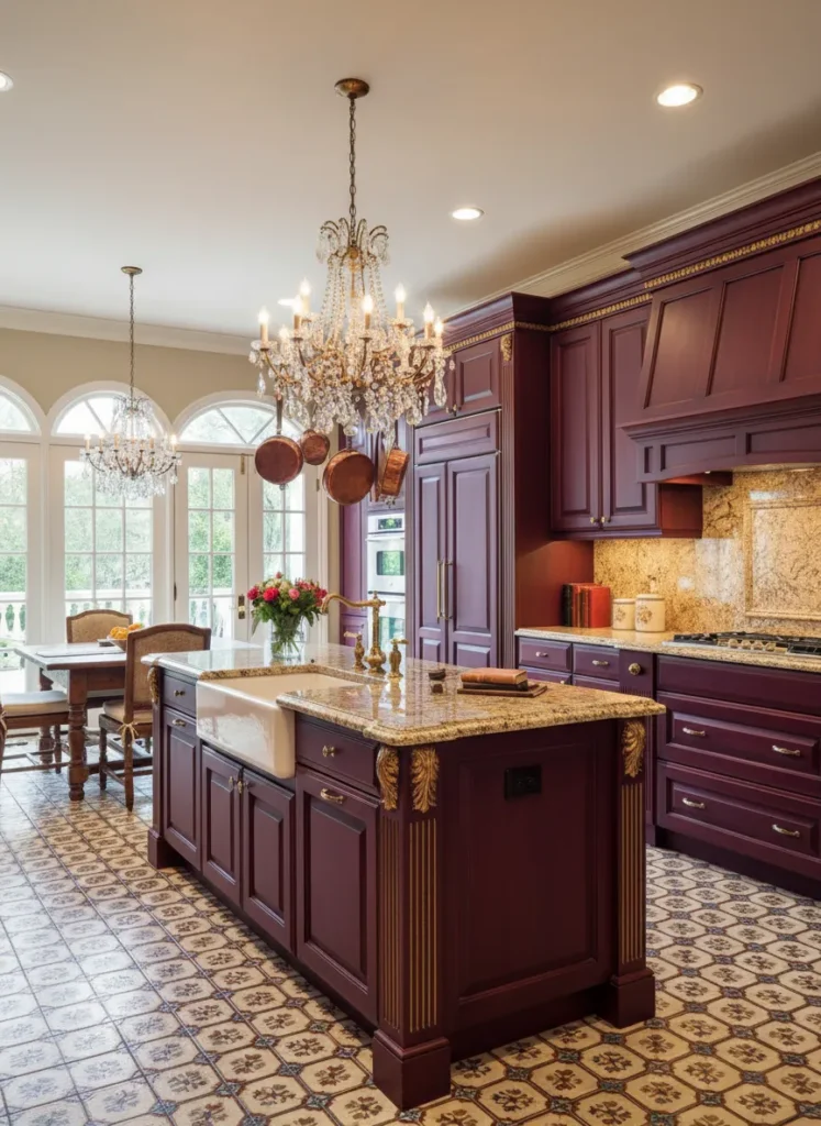 Deep Burgundy Traditional