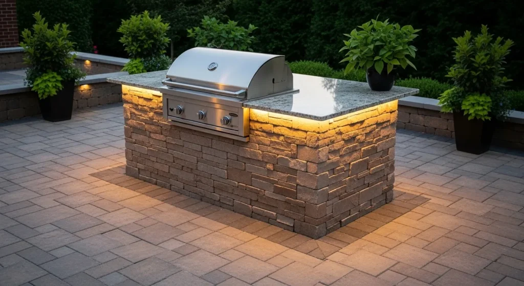 Drop-In Grill Island Frame