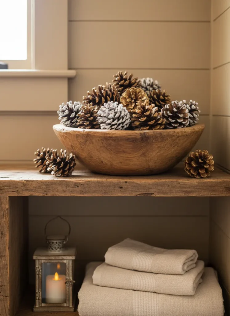Fill a Bowl with Pinecones