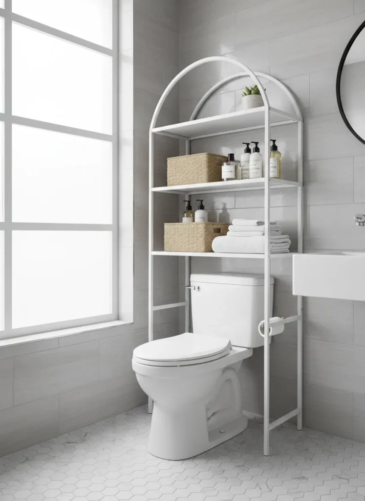 Freestanding Over-the-Toilet Organizer