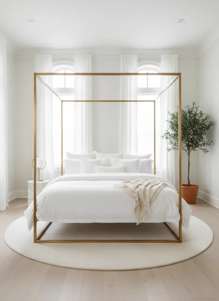 Gold Canopy Bed Frame