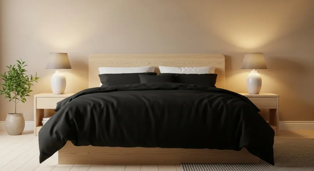 Ground the Room with All Black Bedding