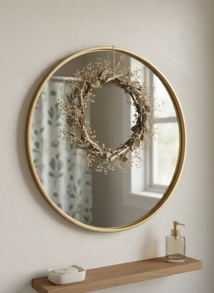 Hang an Autumnal Mirror Wreath