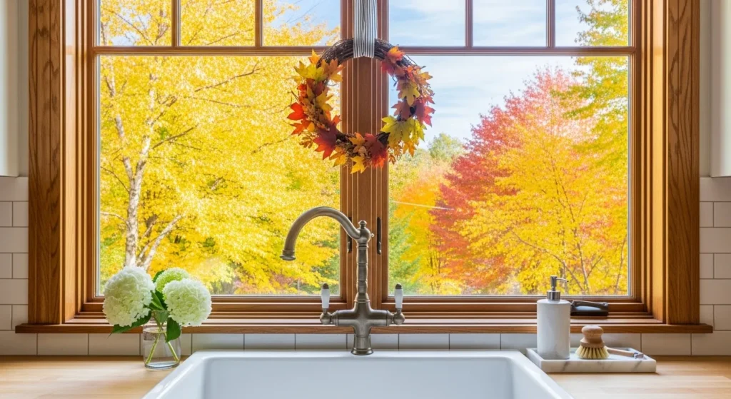 Hanging Wreaths on Windows