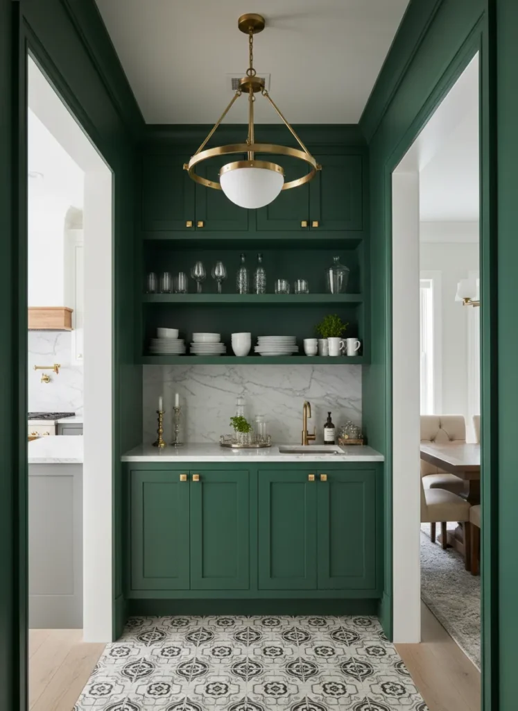 Hunter Green Butler's Pantry