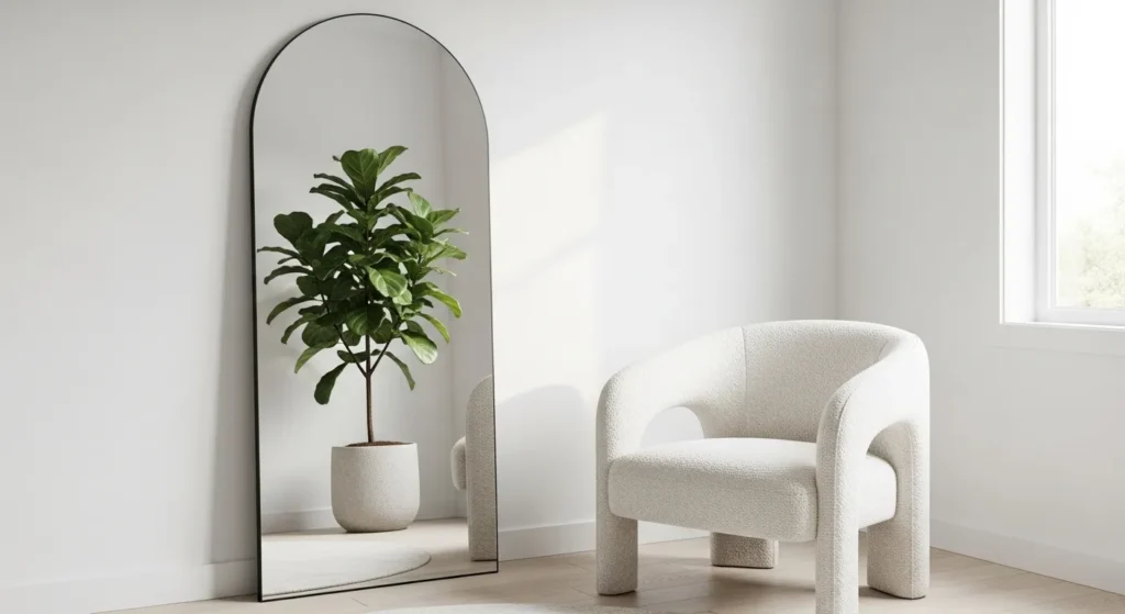 Large Mirrors to Amplify Natural Light