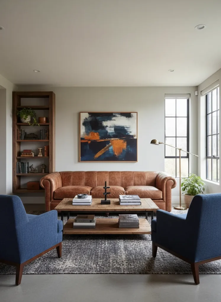 Leather and Fabric Mix