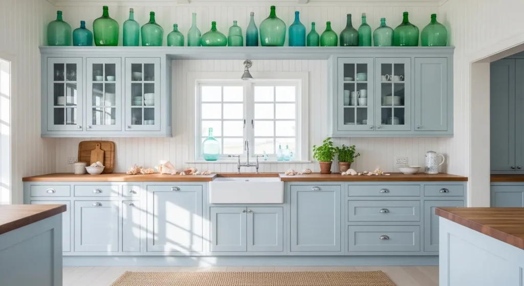 Line Up Glass Bottles