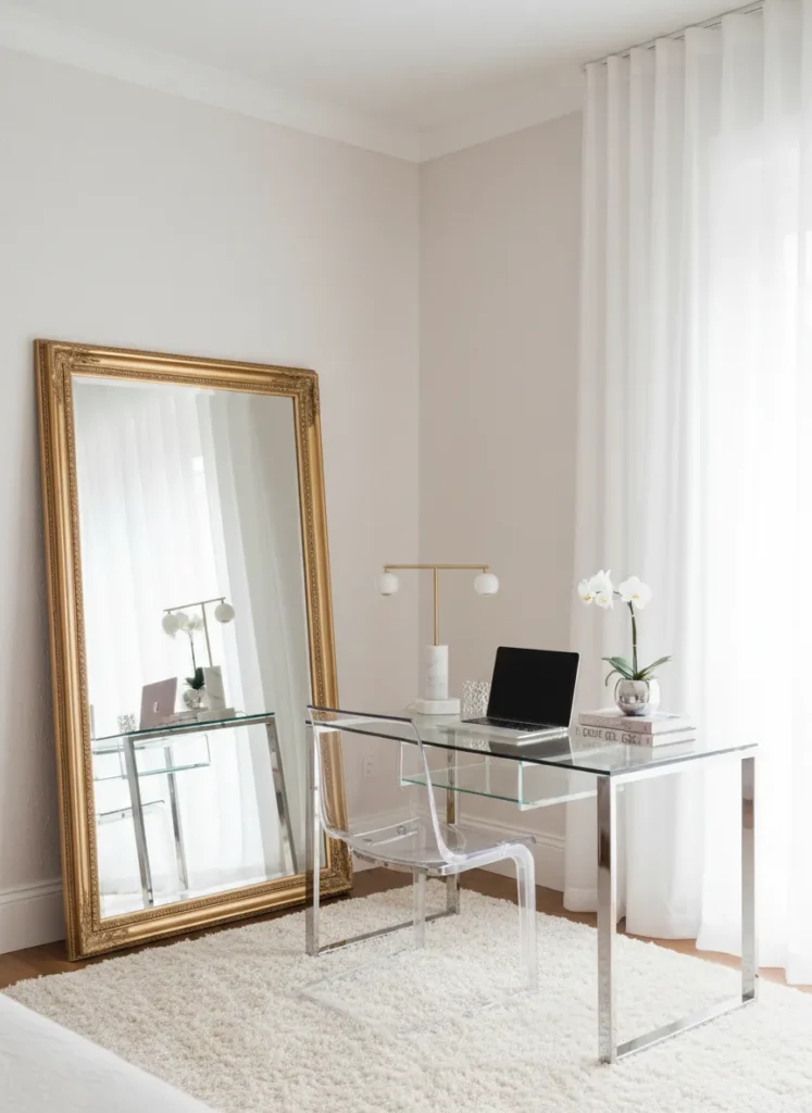 Mirror Backdrop Desk