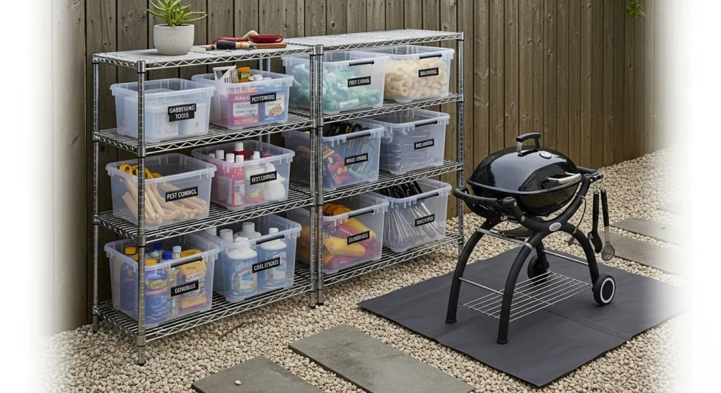 Modular Wire Shelving Unit