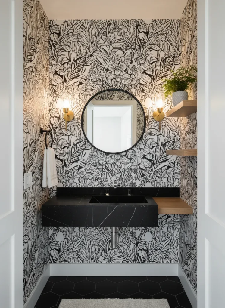 Monochrome Wallpaper Accents