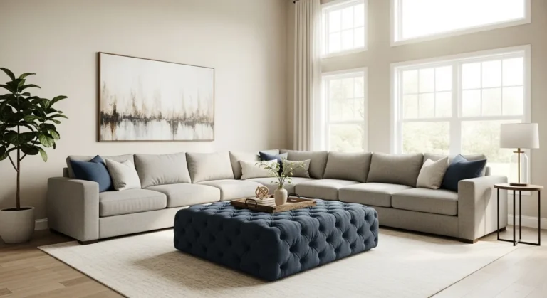 Navy and Grey Living Room Ideas