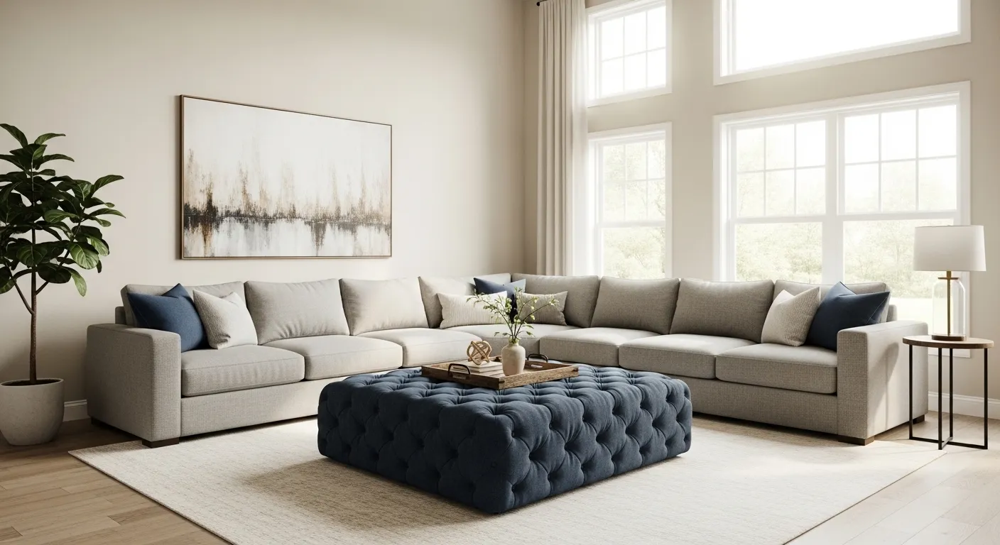 Navy and Grey Living Room Ideas