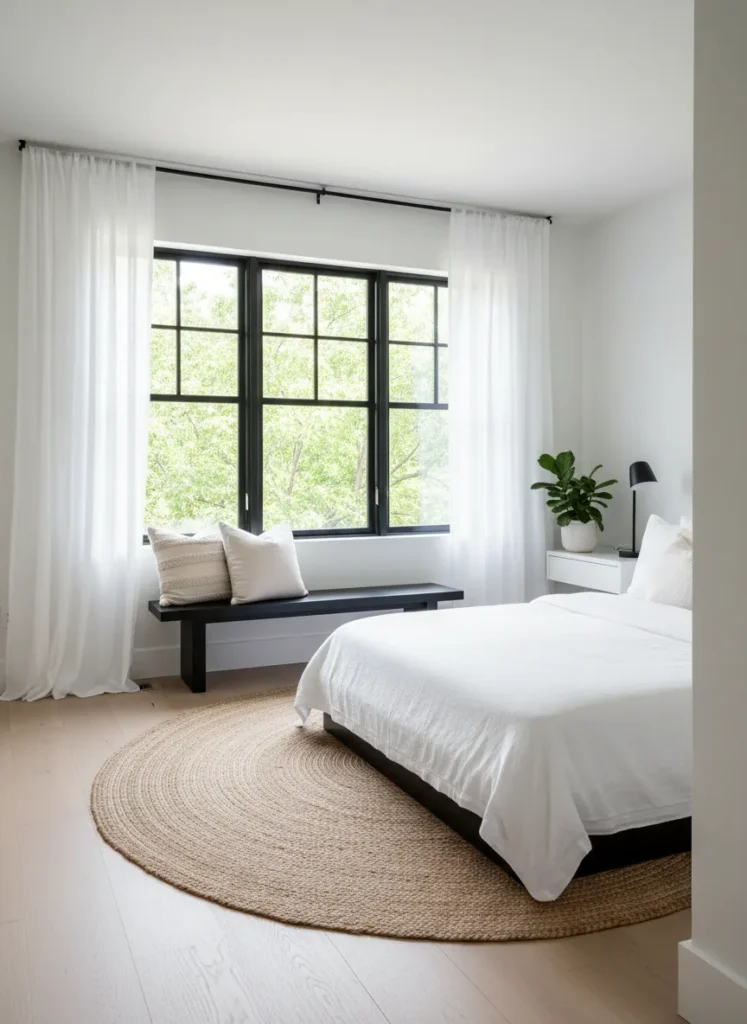 Painted Black Window Trim