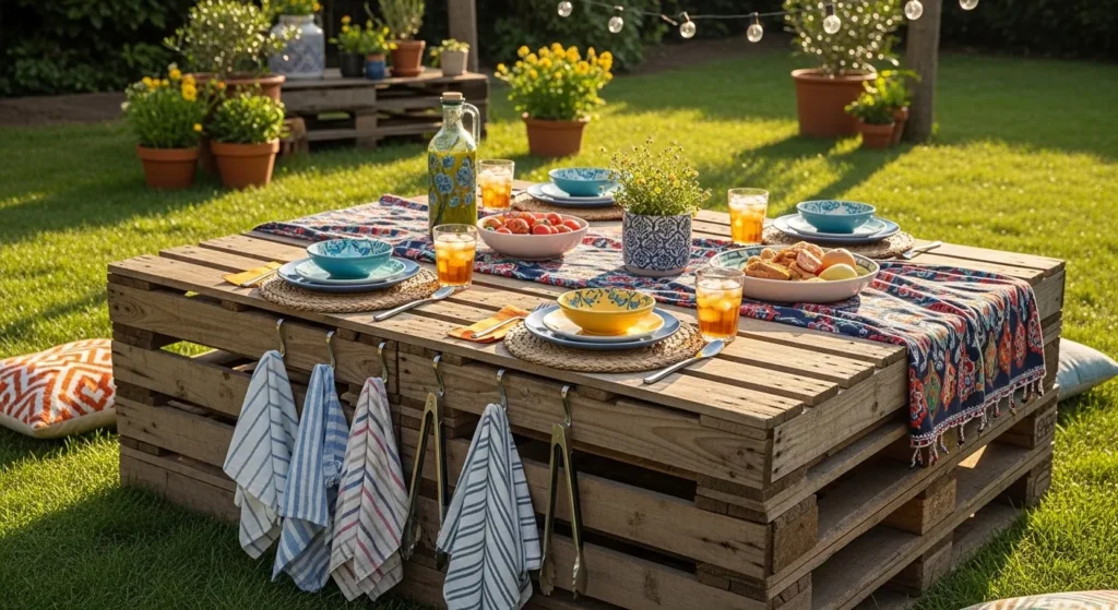 Pallet Wood Prep Table