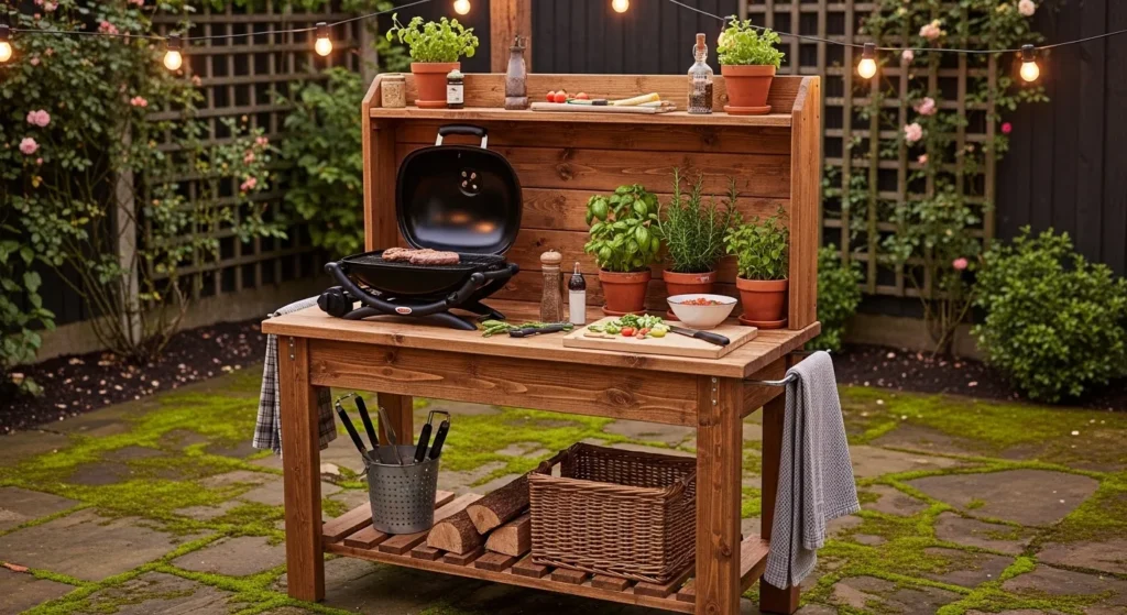 Repurposed Potting Bench Station