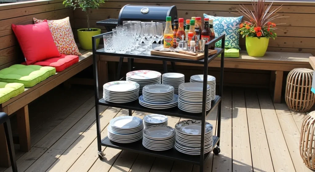 Rolling Bar Cart Flexibility