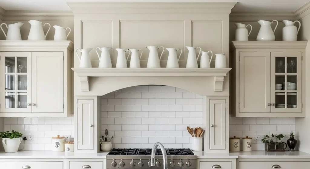 Showcase White Ceramic Pitchers