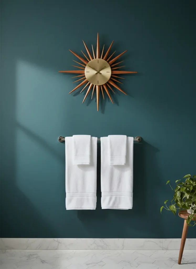 Sunburst Wall Clock Decor