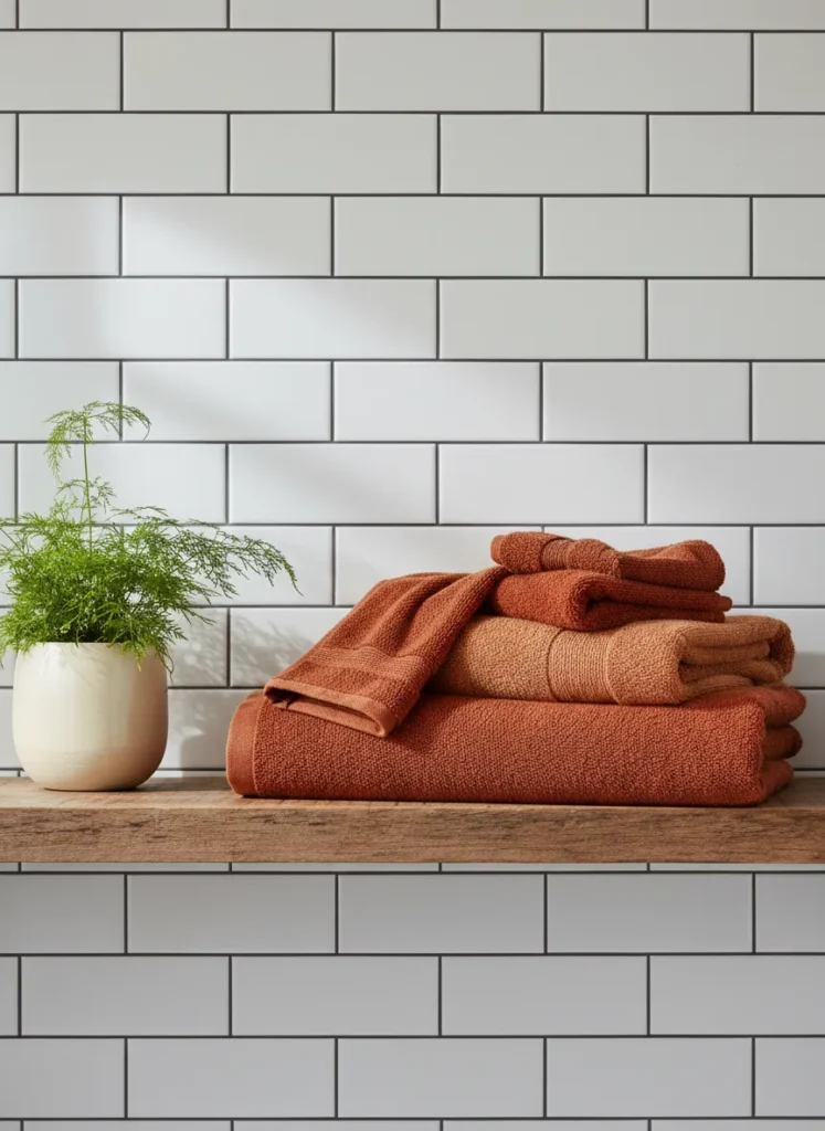 Swap in Burnt Orange Towels