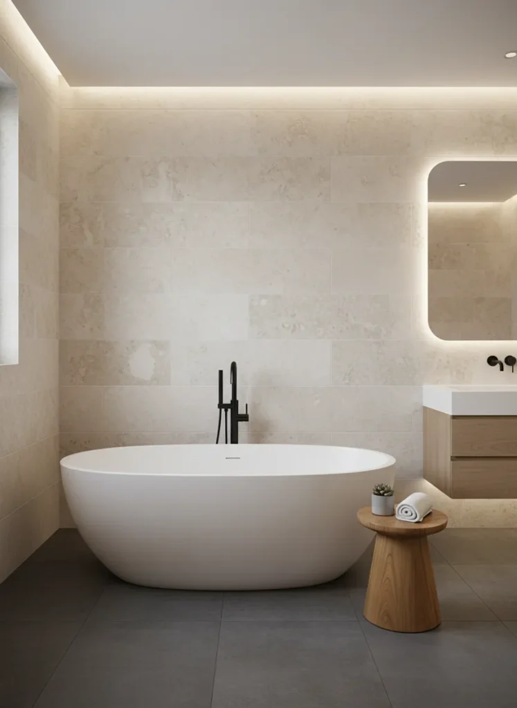 Textured Limestone Walls