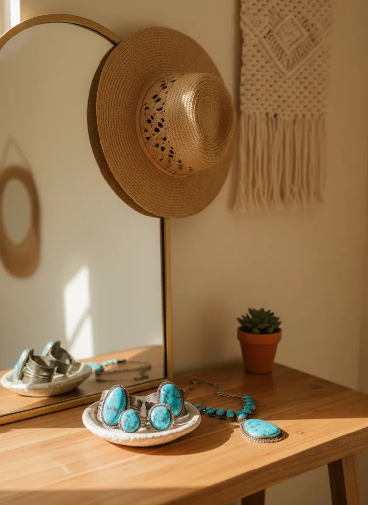 Turquoise Jewelry as Decor