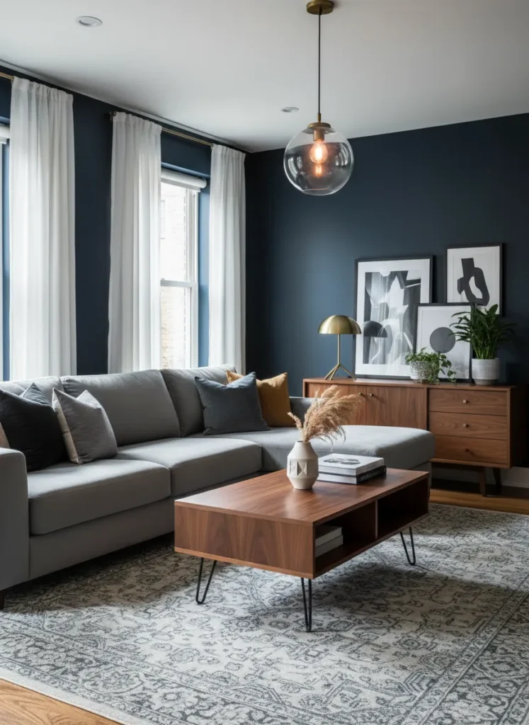 Warm Wood Furniture Contrast