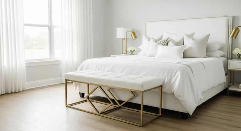 White and Gold Bedroom Ideas