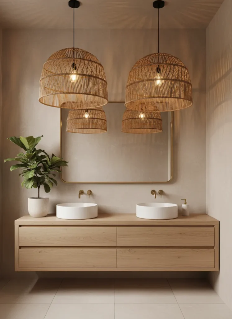 Woven Rattan Pendant Lights