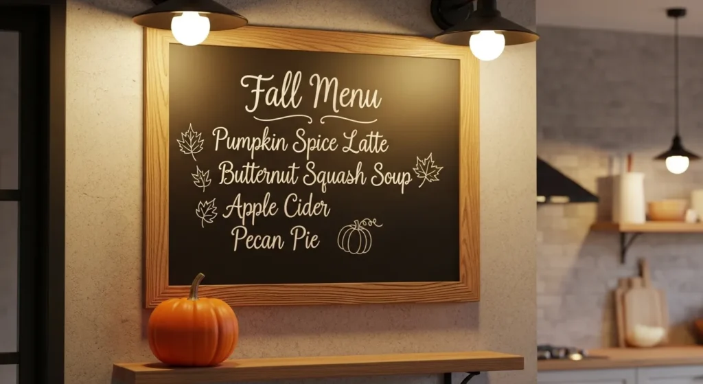 Writing on Chalkboard Menus